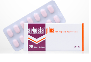 ARBESTA PLUS 150 MG/12,5 MG 28 FILM TABLET
